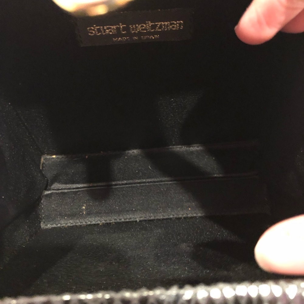 Stuart Weitzman Vintage Reptile Embossed Square M… - image 7